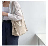 Bright PU Leather Women Shoulder Bag Large Capacity Female Tote Handbag