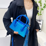 Bright Patent Leather Women's Bag Chain Shoulder Crossbody Purse