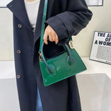 Bright Patent Leather Women's Bag Chain Shoulder Crossbody Purse