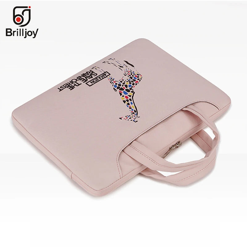 Cartoon Painted Laptop Briefcase 13 14 15inch Waterproof Travel Bag