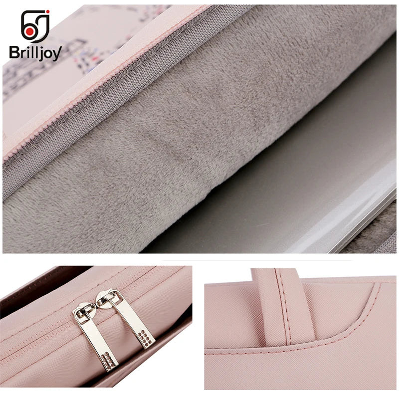 Cartoon Painted Laptop Briefcase 13 14 15inch Waterproof Travel Bag
