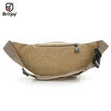Brilljoy Canvas Waist Pack Shoulder Bags Zipper Chest Travel Fanny Waist Pack
