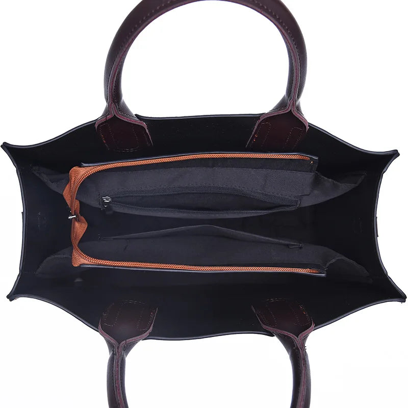 British Retro Large Capacity Shoulder Bag for Women