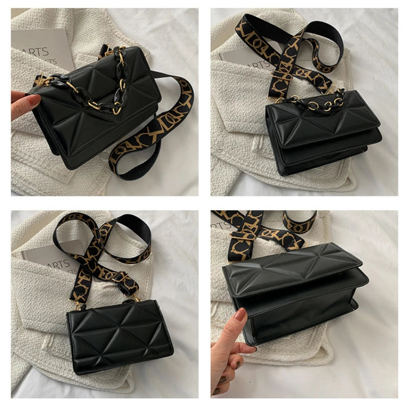 Broadband Casual Bag Women Shoulder Square Bag Messenger Bag