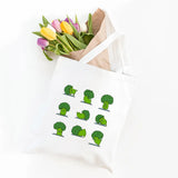 Broccoli Yoga Funny Women's Canvas Shoulder Bag