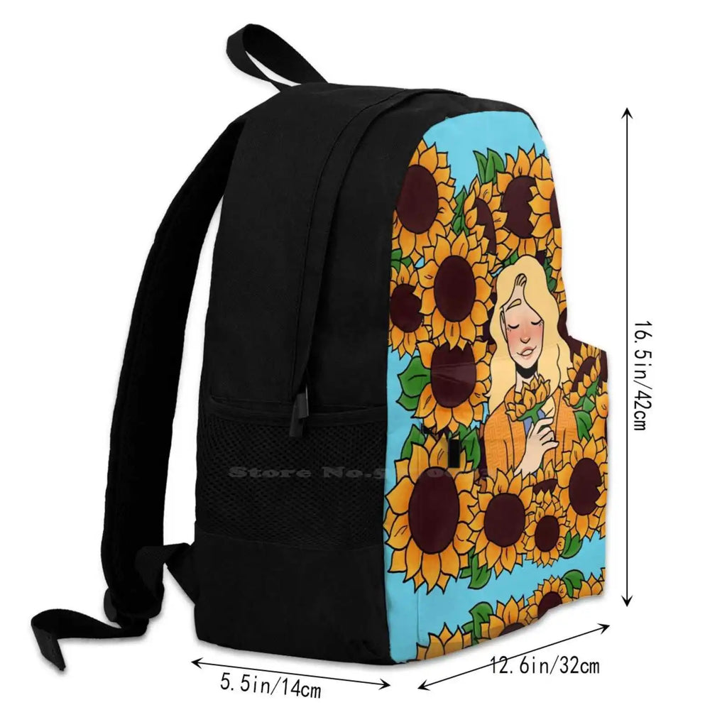 Brooke Sunflowers Laptop Backpack