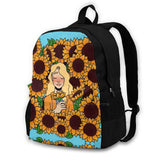 Brooke Sunflowers Laptop Backpack