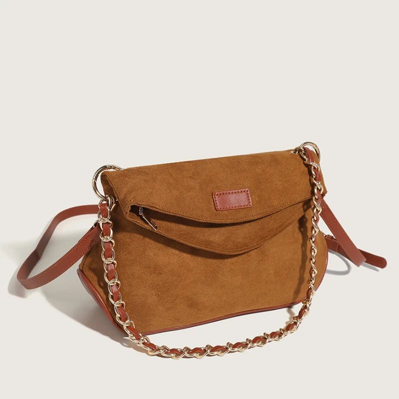 Brown Women's High-Quality Matte Tote Bag with Large Capacity