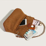 Brown Women's High-Quality Matte Tote Bag with Large Capacity