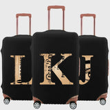 Brown 26 Letter Luggage Cover for 18-32 Inch Luggage Travel Dust Cover