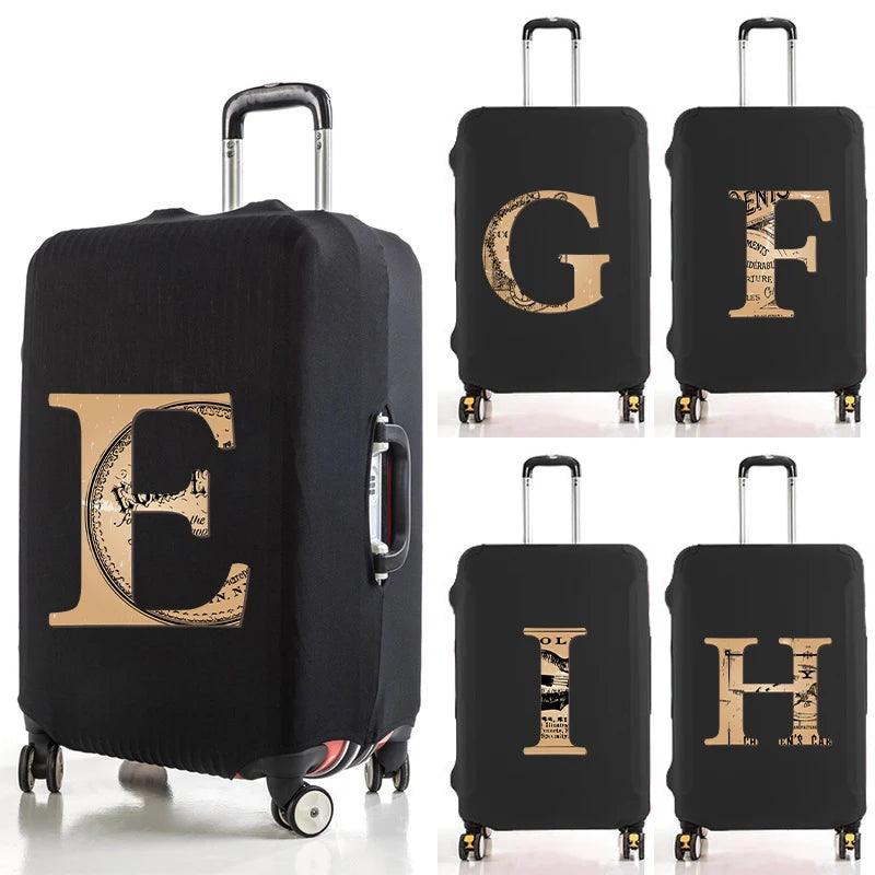 Brown 26 Letter Luggage Cover for 18-32 Inch Luggage Travel Dust Cover