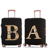 Brown 26 Letter Luggage Cover for 18-32 Inch Luggage Travel Dust Cover