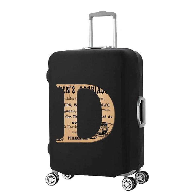 Brown Luggage Cover Elastic Dust Cover 18-32 Inch Travel Accessories