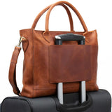 Brown PU Large Women Tote Bag, Multifunction Shoulder Bag