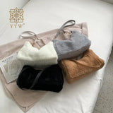 Brown Plush Crossbody Bag Winter Leisure Armpit Bag Women'S Bag