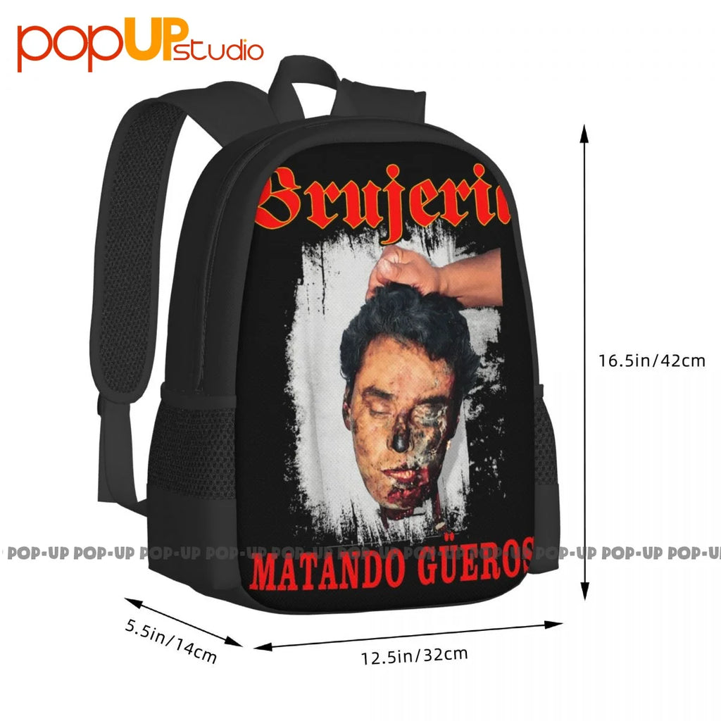 Brujeria Band Backpack Large Capacity Sport Bag