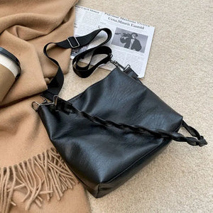 Bucket Bag Women's Bag One-shoulder Wide Strap Messenger