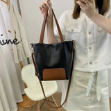 Bucket Leather Women's Bag Shoulder Bag Large Capacity Crossbody Bag