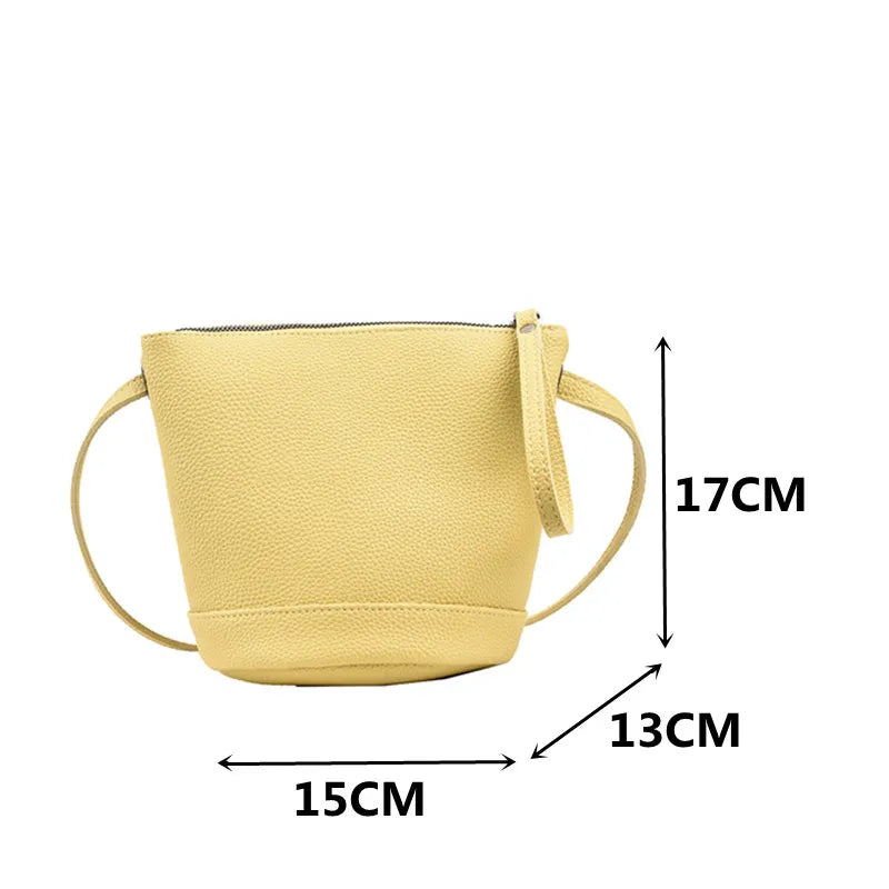 Bucket Shoulder Bags for Women High Leather Crossbody Bag Classic Handbags