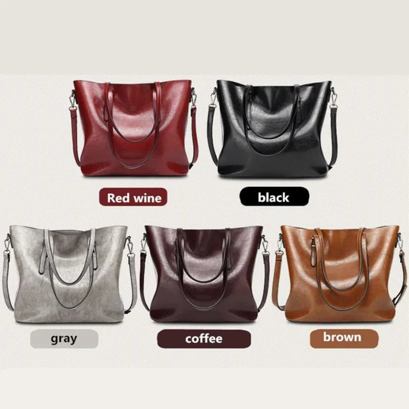 Bucket Women Leather Handbags Lady Large Ccrossbody Bag Female Pu Shoulder Bags