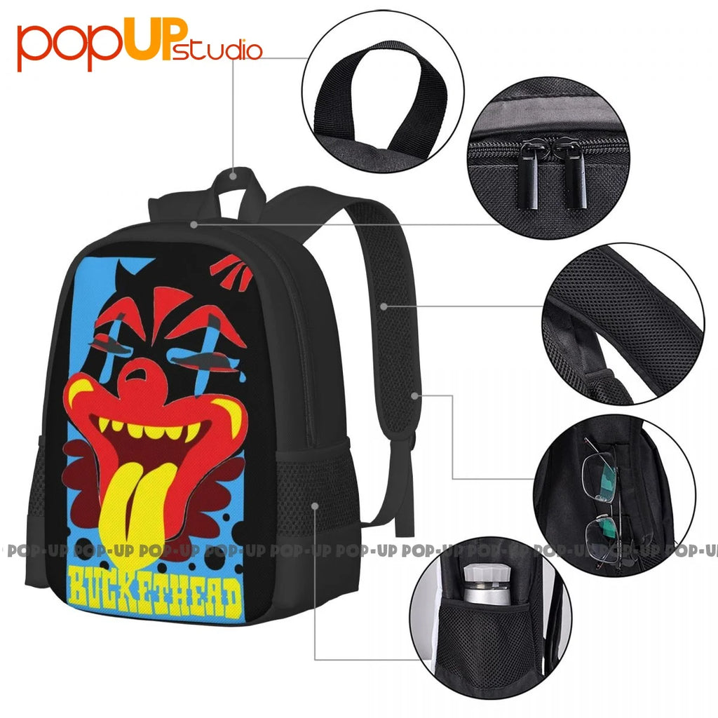 Buckethead Punk Rock Backpack Large Capacity