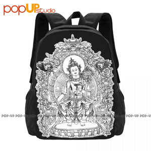 Buddha Kung Fu Shaolin Monk Deity Backpack Large Capacity Schoolbag