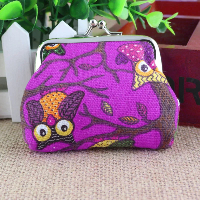 Budget Wallets Small Hasp Clutch Purse Lady Bag Owl Women Wallet