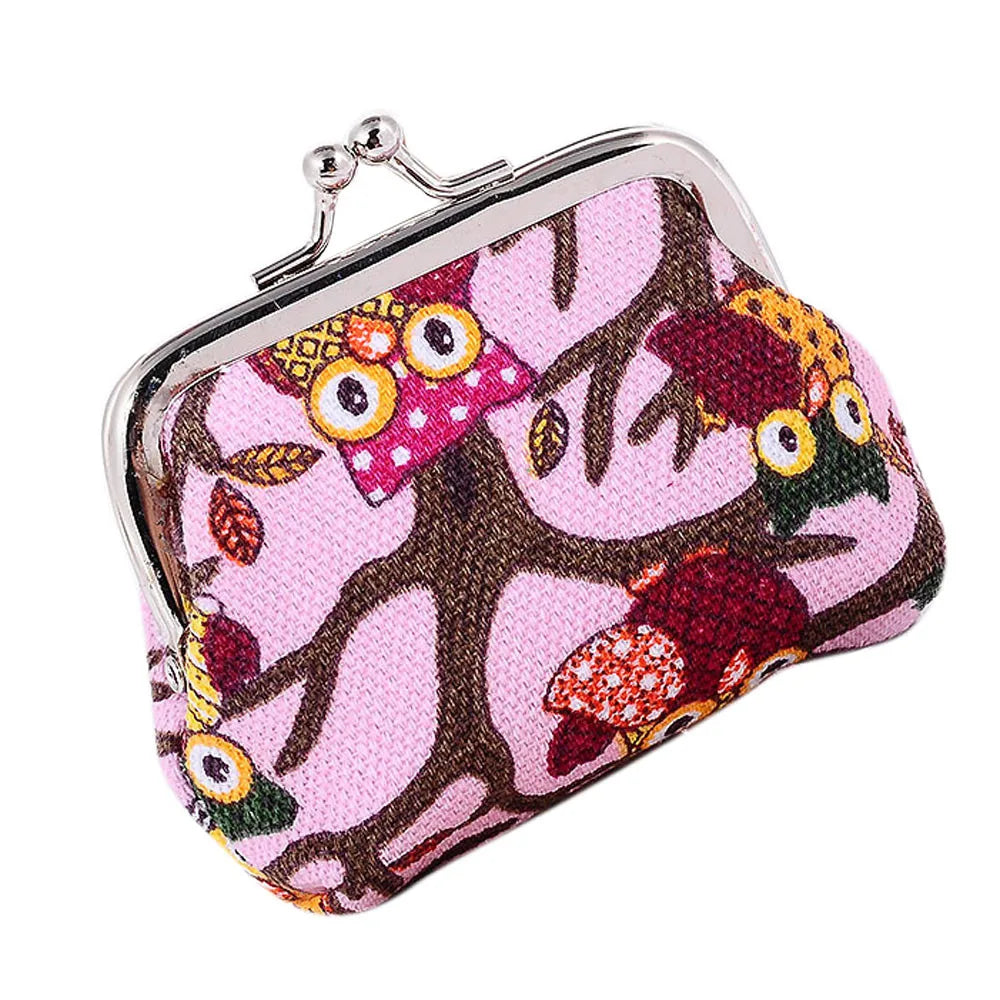 Budget Wallets Small Hasp Clutch Purse Lady Bag Owl Women Wallet