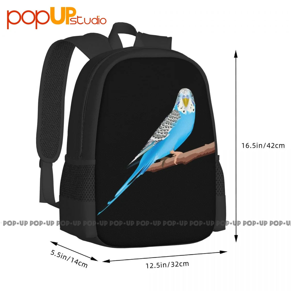 Budgie Animal Backpack Large Capacity School Beach Bag Sports Style