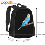 Budgie Animal Backpack Large Capacity School Beach Bag Sports Style