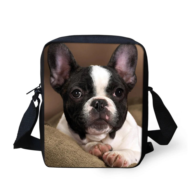 Bulldog Mini Cross-body Bag Casual Messenger Bags