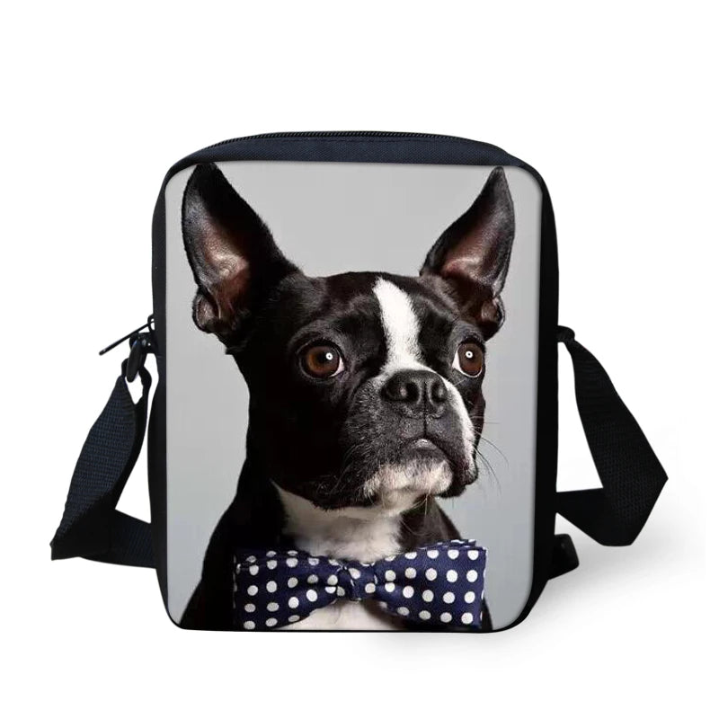 Bulldog Mini Cross-body Bag Casual Messenger Bags