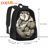 Bulldog Gym Backpack Large Capacity Travel Training Sports Style