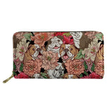 Bulldog Pattern Long Wallets Zipper Phone Bag for Girls Animals Clutch Purse