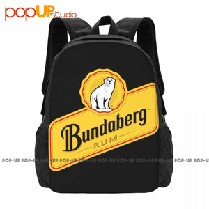 Bundaberg Rum Alcohol Bear Backpack Large Capacity Portable Shopping Bag