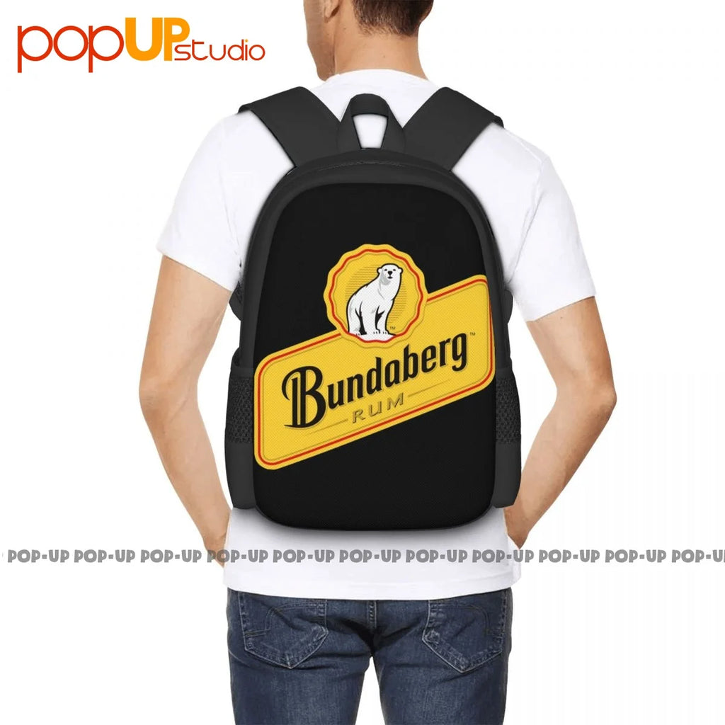 Bundaberg Rum Alcohol Bear Backpack Large Capacity Portable Shopping Bag