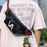 Bungee Bag Handbags Laser Waist Bag Hip-hop Shoulder Messenger Bag