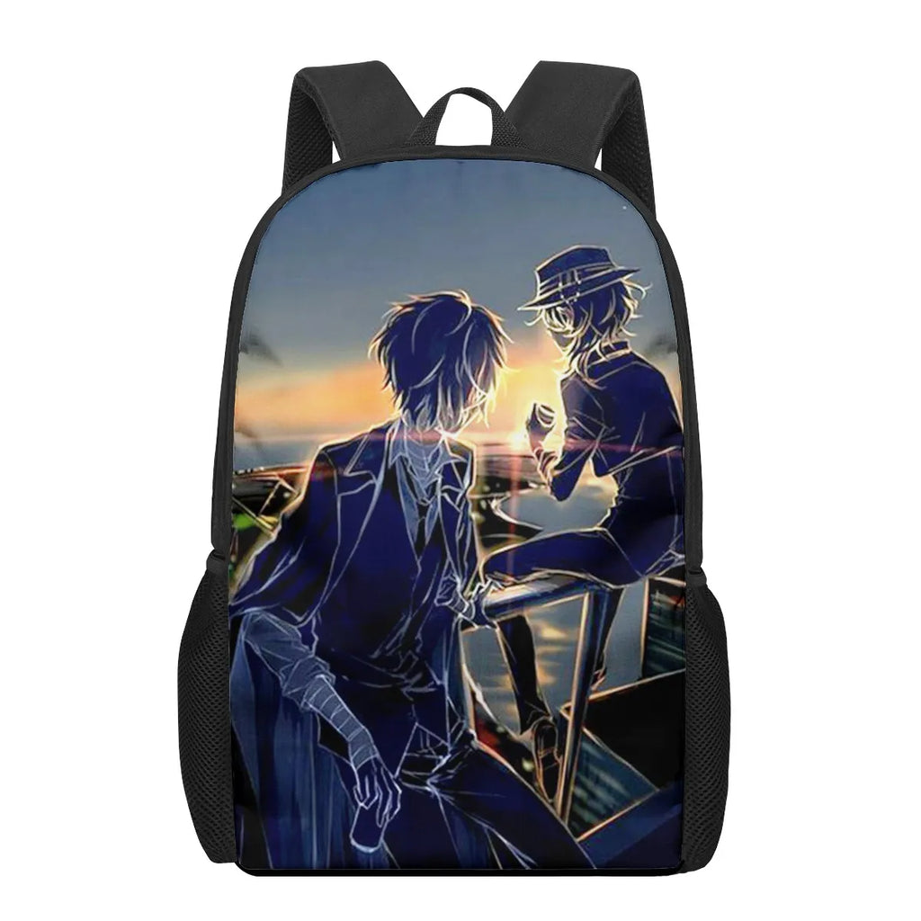 Bungo Stray Dogs Anime Print Boys Backpack School Book Bag