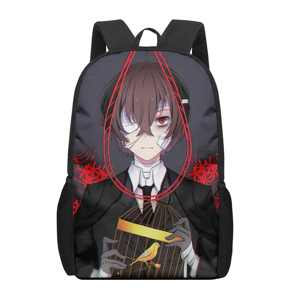 Bungo Stray Dogs Anime Print Boys Backpack School Book Bag