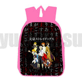 Bungou Stray Dogs Dazai Backpack 12 Inch 3D Anime Children's Pink School Bag
