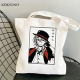 Bungou Stray Dogs Jute Eco Tote Bag Cotton Shopper