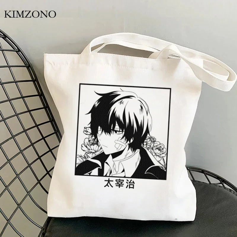 Bungou Stray Dogs Jute Eco Tote Bag Cotton Shopper
