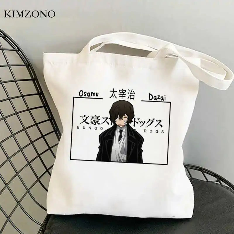 Bungou Stray Dogs tote bag canvas shopper recyclable woven shopping bag