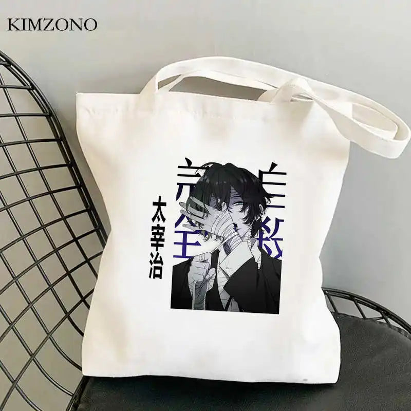 Bungou Stray Dogs Reusable Shopping Bag Tote Cloth Bolsas