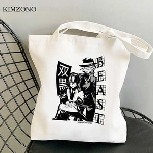 Bungou Stray Dogs Reusable Shopping Bag Tote Cloth Bolsas