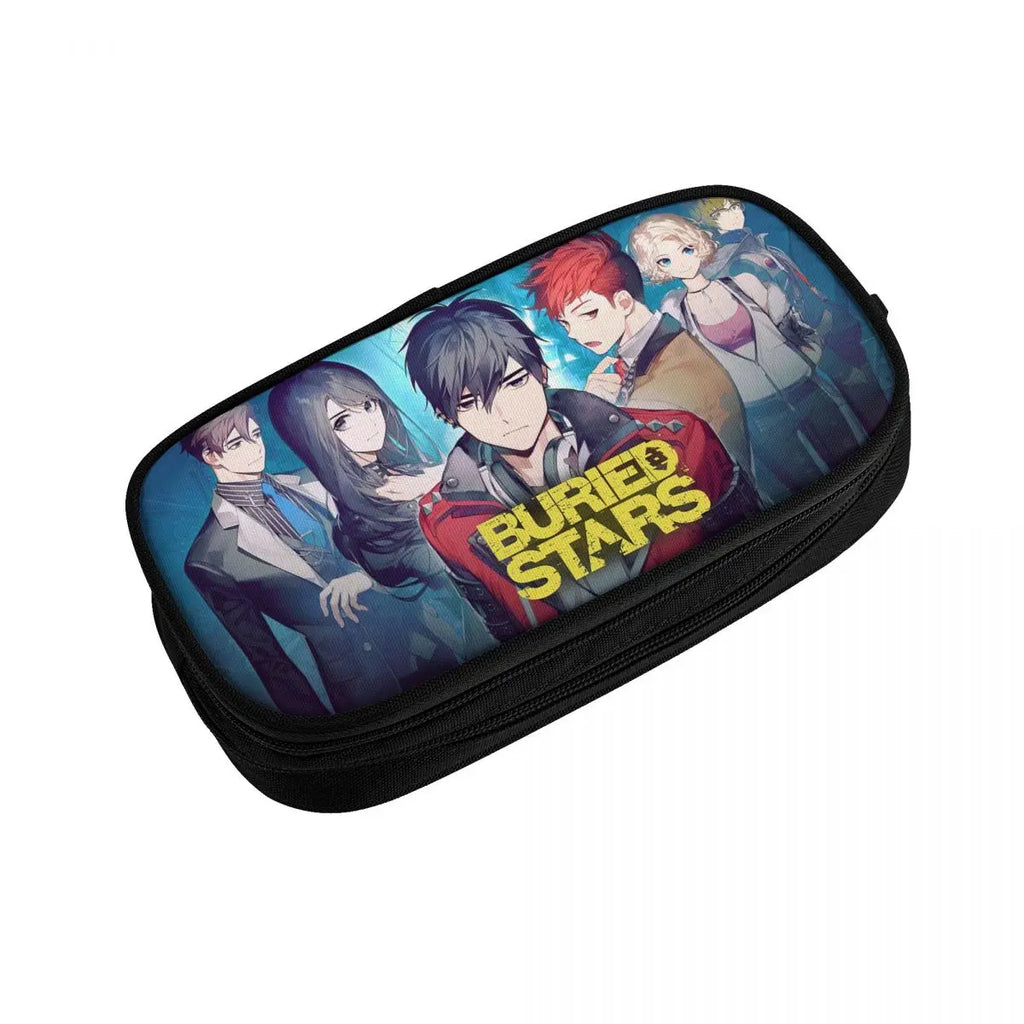 Buried Stars Pen Box Student School Anime Zipper Pen Bag
