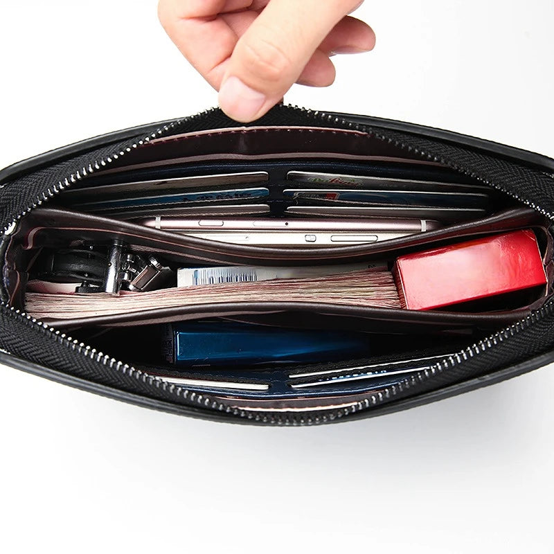 Business Casual Clutch Password Lock Male Wallet