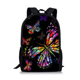 Butterfly Element Print School Backpacks for Teenager