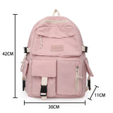 Buylor Canvas Women Backpack Travel Student School Bag for Girls