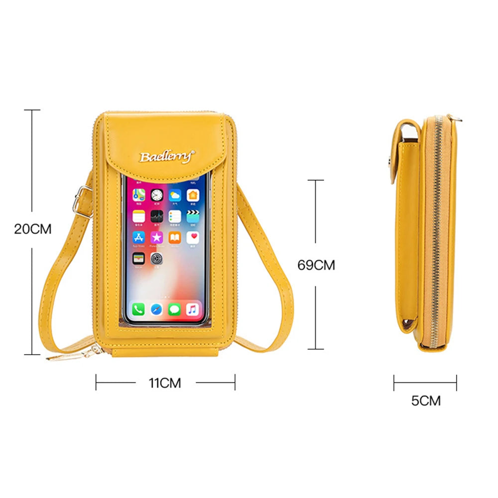 Buylor Flap Women's Bag Wallets Touch Screen Cell Phone Purse
